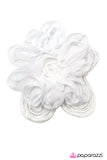 Paparazzi "Laying Low - White " hair clip Paparazzi Jewelry