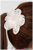 Paparazzi "Laying Low - White " hair clip Paparazzi Jewelry