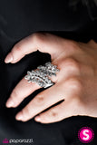 Paparazzi "LEAF Is Good - White" ring Paparazzi Jewelry