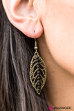 Paparazzi "LEAF It At That - Brass" earring Paparazzi Jewelry