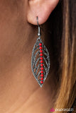 Paparazzi "LEAF It At That - Red" earring Paparazzi Jewelry