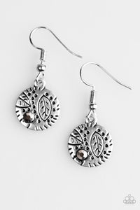 Paparazzi "LEAF It To Chance" Silver Earrings Paparazzi Jewelry