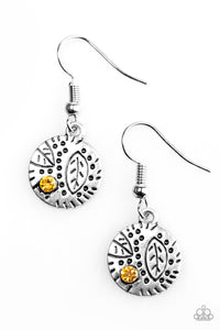 Paparazzi "LEAF It To Chance" Yellow Earrings Paparazzi Jewelry