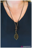 Paparazzi "LEAF Me High and Dry" necklace Paparazzi Jewelry