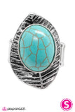 Paparazzi "LEAF No Stone Unturned - Blue" ring Paparazzi Jewelry