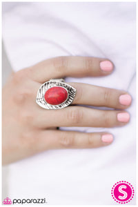 Paparazzi "LEAF No Stone Unturned - Red" ring Paparazzi Jewelry