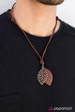 Paparazzi "LEAF-Time Legend" Brown Necklace Unisex Paparazzi Jewelry