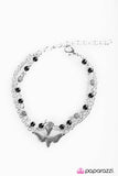 Paparazzi "Learning to Fly - Black" bracelet Paparazzi Jewelry