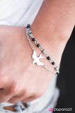 Paparazzi "Learning to Fly - Black" bracelet Paparazzi Jewelry
