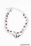 Paparazzi "Learning to Fly - Red" bracelet Paparazzi Jewelry