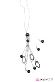 Paparazzi "Leave Them Wanting More" Black Necklace & Earring Set Paparazzi Jewelry