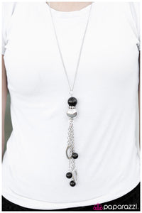 Paparazzi "Leave Them Wanting More" Black Necklace & Earring Set Paparazzi Jewelry