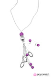 Paparazzi "Leave Them Wanting More" Purple Necklace & Earring Set Paparazzi Jewelry