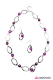 Paparazzi "Leisurely Luminous - Purple" necklace Paparazzi Jewelry