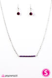 Paparazzi "Less Talk, More Sparkle - Purple" Necklace & Earring Set Paparazzi Jewelry