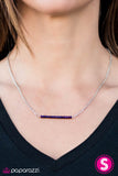 Paparazzi "Less Talk, More Sparkle - Purple" Necklace & Earring Set Paparazzi Jewelry