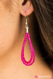 Paparazzi "Let It BEAD" Pink Necklace & Earring Set Paparazzi Jewelry