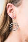 Paparazzi "Let It BEAM"-Silver Earrings Paparazzi Jewelry