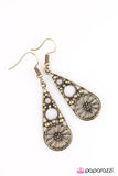 Paparazzi "Let It Bloom - Brass" earring Paparazzi Jewelry