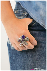 Paparazzi "Let It Fly" Purple Ring Paparazzi Jewelry