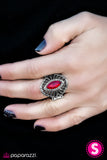 Paparazzi "Let It REIGN" Red Ring Paparazzi Jewelry