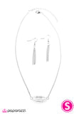 Paparazzi "Let It Soar" White Necklace & Earring Set Paparazzi Jewelry