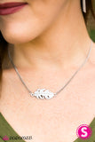 Paparazzi "Let It Soar" White Necklace & Earring Set Paparazzi Jewelry