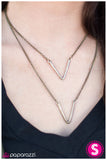 Paparazzi "Let It V - Brass" necklace Paparazzi Jewelry