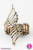 Paparazzi "Let Me Be Your Wings" Brass Ring Paparazzi Jewelry