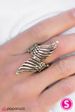 Paparazzi "Let Me Be Your Wings" Brass Ring Paparazzi Jewelry