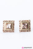 Paparazzi "Let Me Entertain You" Gold Post Earrings Paparazzi Jewelry