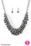 Paparazzi "Lets Be Mermaids" Black 141XX Necklace & Earring Set Paparazzi Jewelry