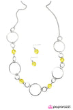 Paparazzi "Lets Start At the Very Beginning - Yellow" necklace Paparazzi Jewelry