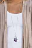 Paparazzi "Lets Take A MOONWALK - Purple " necklace Paparazzi Jewelry