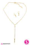 Paparazzi "Let There Be Cowgirls" Gold Necklace & Earring Set Paparazzi Jewelry