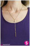 Paparazzi "Let There Be Cowgirls" Gold Necklace & Earring Set Paparazzi Jewelry