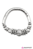 Paparazzi "Let Your Guard Down - White" bracelet Paparazzi Jewelry