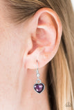 Paparazzi "Let Your Heart Shine" Purple Necklace & Earring Set Paparazzi Jewelry