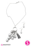 Paparazzi "Life Could Be A Dream" Silver Necklace & Earring Set Paparazzi Jewelry