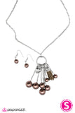 Paparazzi "Life Could Be A Dream" Brown Necklace & Earring Set Paparazzi Jewelry