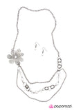 Paparazzi "Life Goes On" White Necklace & Earring Set Paparazzi Jewelry