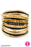 Paparazzi "Life In the Glitz Lane" Black Ring Paparazzi Jewelry