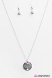 Paparazzi "Life Is Lovely" Purple Necklace & Earring Set Paparazzi Jewelry