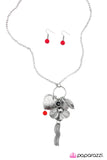 Paparazzi "Lighthearted and Lively" Red 001XX Necklace & Earring Set Paparazzi Jewelry