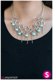 Paparazzi "Lightly Tasseled" Blue Necklace & Earring Set Paparazzi Jewelry