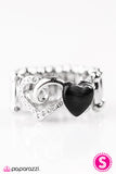 Paparazzi "Light Up My Heart" Black Ring Paparazzi Jewelry