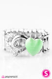 Paparazzi "Light Up My Heart" Green Ring Paparazzi Jewelry