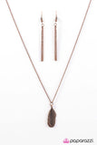 Paparazzi "Like FLOCK Work" Copper Necklace & Earring Set Paparazzi Jewelry