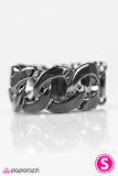 Paparazzi "Link Up" Black Ring Paparazzi Jewelry
