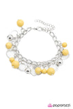Paparazzi "Listen To Your Heart" Yellow Bracelet Paparazzi Jewelry